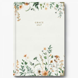 adBook Grace B Agendă zilnică B5 2027 17x25cm
