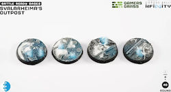 Gamers Grass Infinity Svalarheimas Outpost Round Base Miniature 40mm 4 Pieces