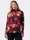 Glacial Iv Winter Women's Fleece Blouse with Zipper Red
