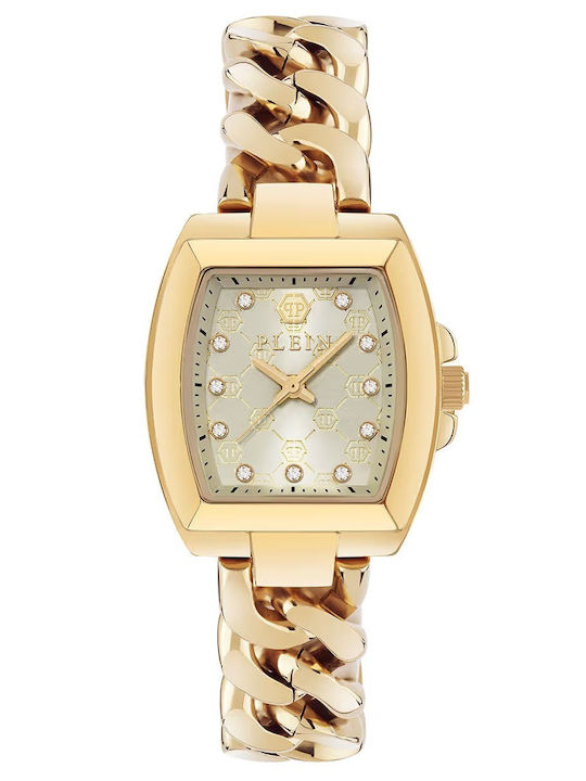 Philipp Plein Дамски Часовник 30mm Кварцов със Златна Стоманена Браслет