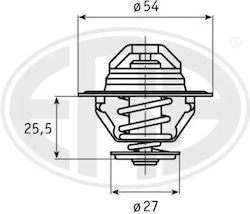 Termostat lichid de răcire Mahle Original Tx 92 86d