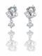 Earrings Platinum Plated Silver 925° Code Shk002291