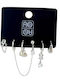 Ro Accessories Earrings Set of 6 E1285 Silver