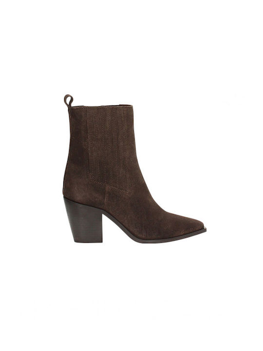Damen Stiefeletten Braun
