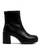 Women's Ankle Boots with Medium Heel Black