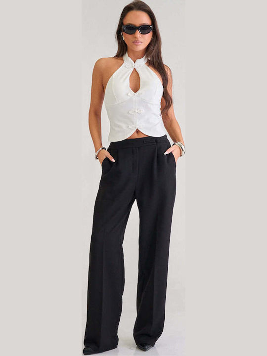 Decoro Women's Fabric Trousers Black