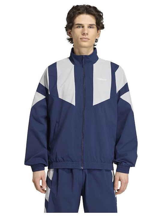 adidas Blocked Hooded Cardigan Blue