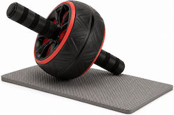 Fitness Wheel Abdominal Exercises Non-slip Handles Knee Protection Mat 16x9 Cm Black Fitness Wheel Abdominal Exercises Non-slip Handles Knee Protection Mat 16x9 Cm Black