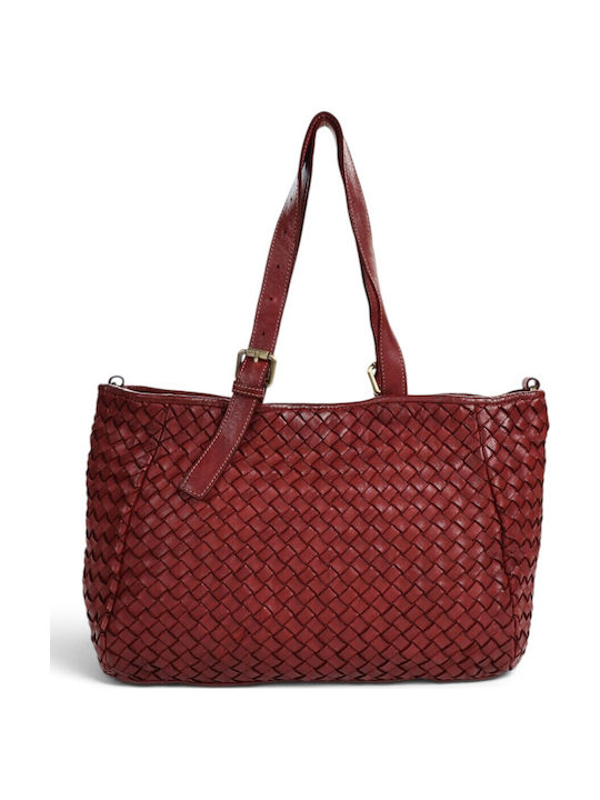 Geantă Dama Shopper Tricotată Roșie