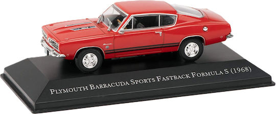 1/43 Plymouth Barracuda Statische Modelle Sports Fastback Formel S 1968 Rote