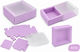 Papier Geschenkverpackung für Geschenk Flieder 8,5x3x8,5cm 12 Stück