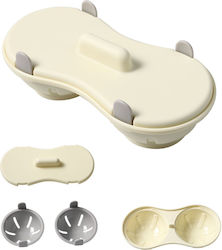 Suport dublu pentru ouă Flippy din plastic pentru gătit la microunde 22 x 11.8 x 8 cm gri