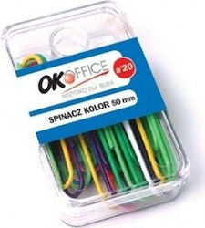 Okoffice Χρωματιστοί Συνδετήρες 50 Mm 50 Τεμ