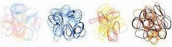 Chaba Set Hair Scrunchies 100 Pieces Random Selection