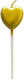 Cake Kerze Flippy Herz Modell Party 8.5 X 3 Cm Gold