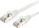 Alcasa S/FTP Cat.6 (Gigabit) Cablu De Rețea Ethernet 1m Alb