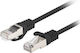 Lanberg U/UTP Кат.6 (Gigabit) Мрежов Кабел Ethernet 0.5м Черен 10 Бройки