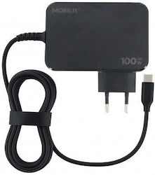 Mobilis USB-C Зарядно устройство за лаптоп 100W с Адаптер за захранване