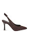 Wildleder Pumps mit Hohem Absatz Braune