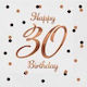 Happy Party-Servietten Weiße 33x33cm 20 Stück
