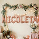 Set Of 8 Number Balloons With Name Rose Gold Foil 40cm With Personalization