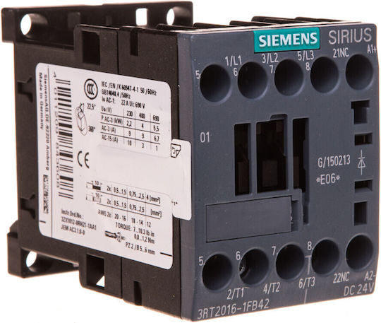 Siemens Industrielle Relais Stromspannung 24V 3RT2016-1FB42