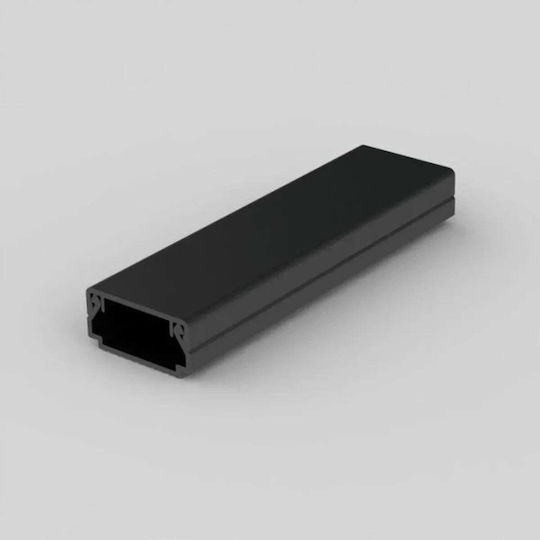 Kopos Kolin Cable Channel with Perforated Stand Made of Black Plastic 2m