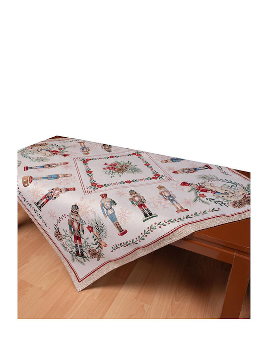 Silk Fashion Cascanueces Christmas Tablecloth Square Plaid 100x100cm