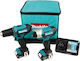 Makita CLX224A Set Șurubelniță & Mașină de Găurit Cu Impact 12V Cu 2 Baterii 2Ah Și Husă