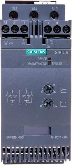 Siemens Захранване Индустриален Тип 3RW3036-1BB04