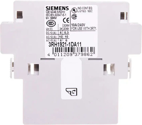 Siemens Спомагателен Контакт Индустриален Тип 3RH1921-1DA11
