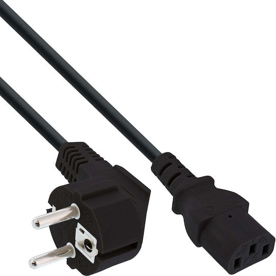 Kolink Schuko / IEC C13 - Schuko / IEC C13 Cable 1m Μαύρο
