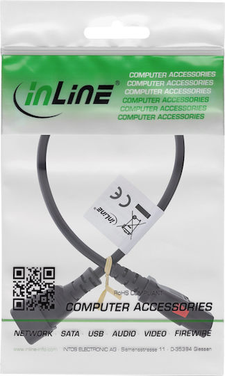 InLine IEC C13 / IEC C14 - IEC C13 / IEC C14 Cable 0.5m Black