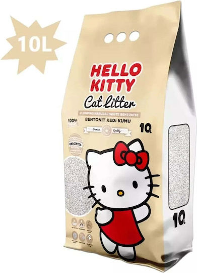 Hellokitty Nisip Bentonitic pentru Pisici Fără Parfum 10lt