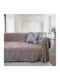 Linea Home Stone Throws Set 3 pcs Jacquard Mocha