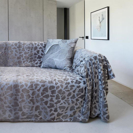 Linea Home Stone Dreisitzer-Sofa Wurf P180xM300cm Grau