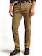 Ανδρικό Παντελόνι Chino Ελαστικό Slim Fit Light Taupe