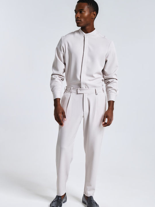 P/Coc Men's Trousers Set Relaxed Fit Ecru