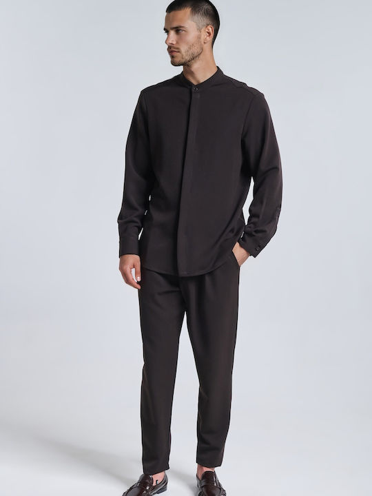 P/Coc Men's Trousers Relaxed Fit Brown