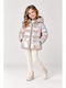 Kids Quilted Short Hooded Jacket Fungi