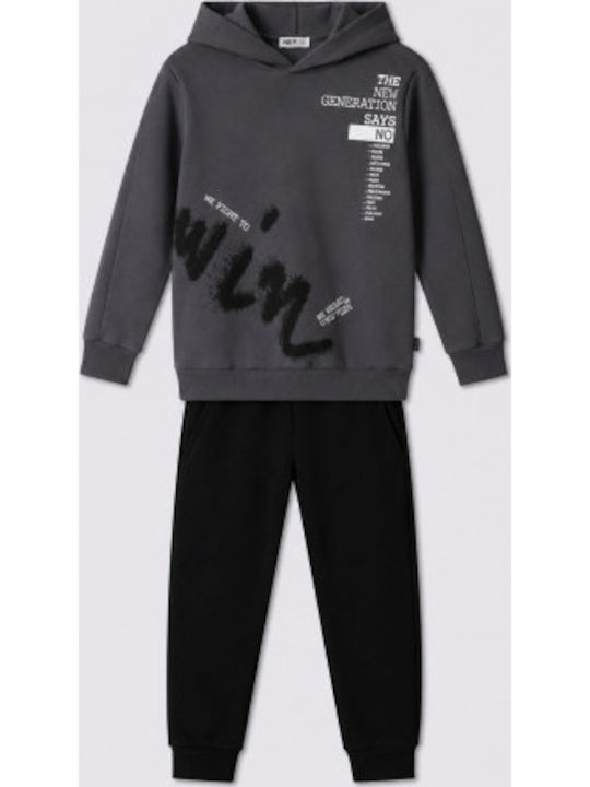 Nek Kids Wear Παιδικό Σετ Φόρμας Ανθρακί 2τμχ