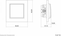 Karlik Механизъм за Бутонен Превключвател Bell Зелен 61MWP-4