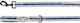 Flamingo Hundeleine Gili Island Blau 1,8m 25mm