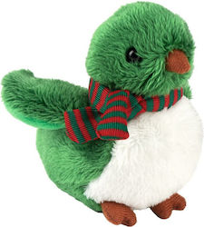 Puckator Weihnachtsfigur aus Plüsch Grüner Kleiner Vogel