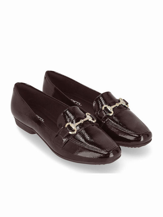 Piccadilly Lackleder Damen Mokassins in Braune ...