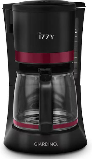 Izzy Izzy IZ-6102 Comfort Филтърна кафемашина 900W Черно/червено