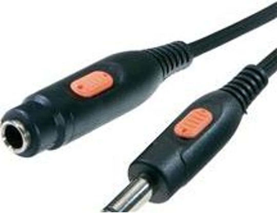 Studio- und Musikinstrumentenkabel 6,3mm Stecker - 6,3mm Buchse 5m