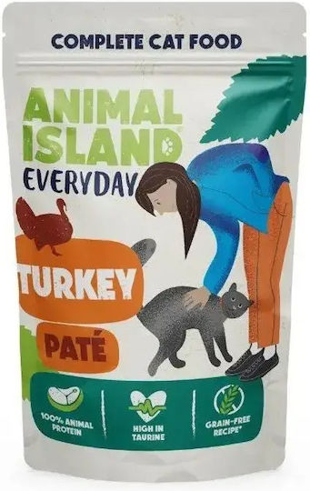 Animal Island Everyday Wet Cat Food with Turkey 85gr