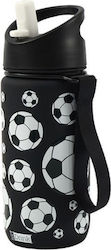 I-Total Sticlă Pentru Copii Termos Fotbal Din Oțel Inoxidabil Cu Pai Multicolor 420ml