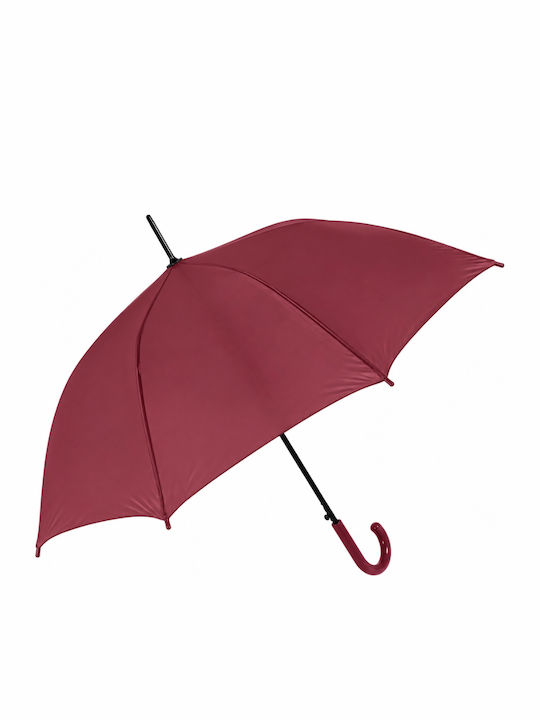 Rain Automatischer Regenschirm mit Gehstock Rote